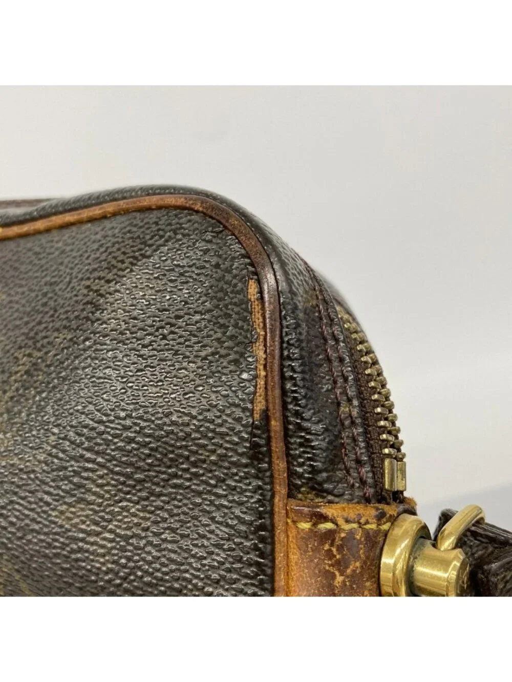 Louis Vuitton Clutch Monogram Marly Dragonne GM Brown